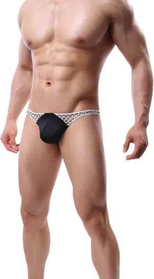 Men Solid Color Underwear Short Fashion Ice Mesh Sexy Briefs Underpant Low Waist Sexy Underwear under Shorts for