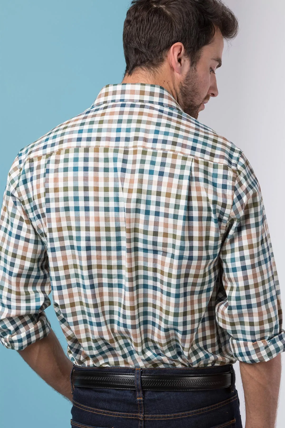 Men's Country Check Shirt - Harvest Time