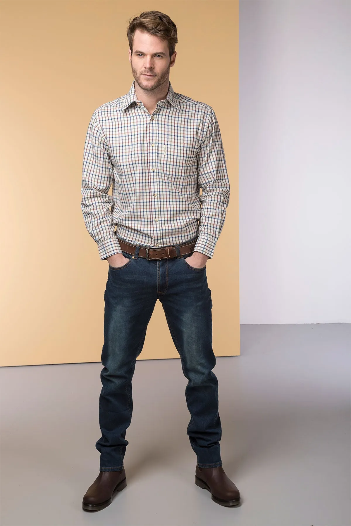Men's Country Check Shirt - Harvest Time