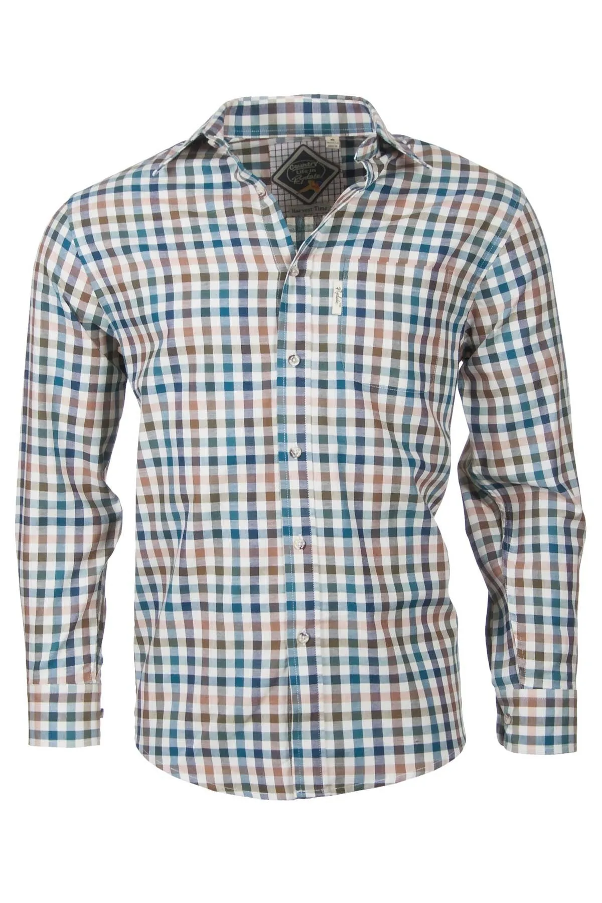 Men's Country Check Shirt - Harvest Time