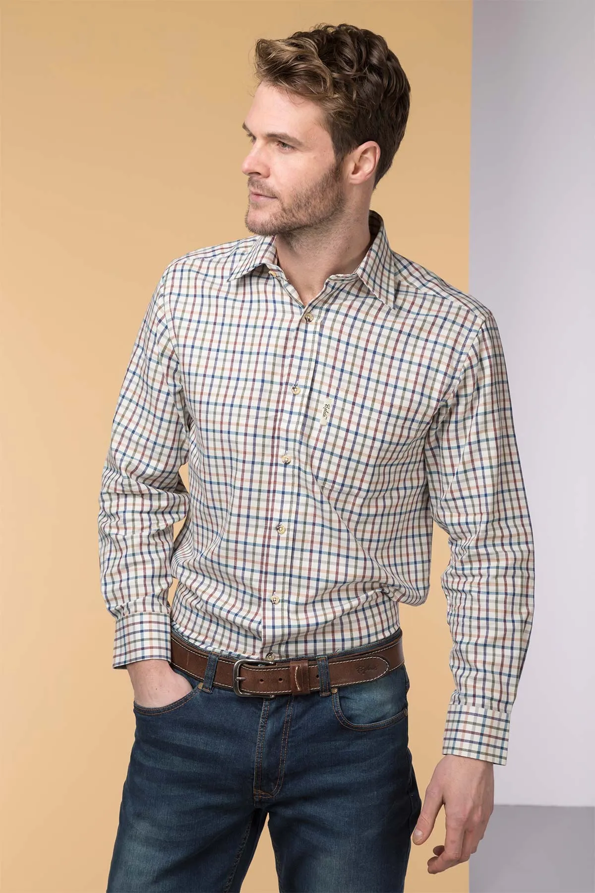 Men's Country Check Shirt - Harvest Time