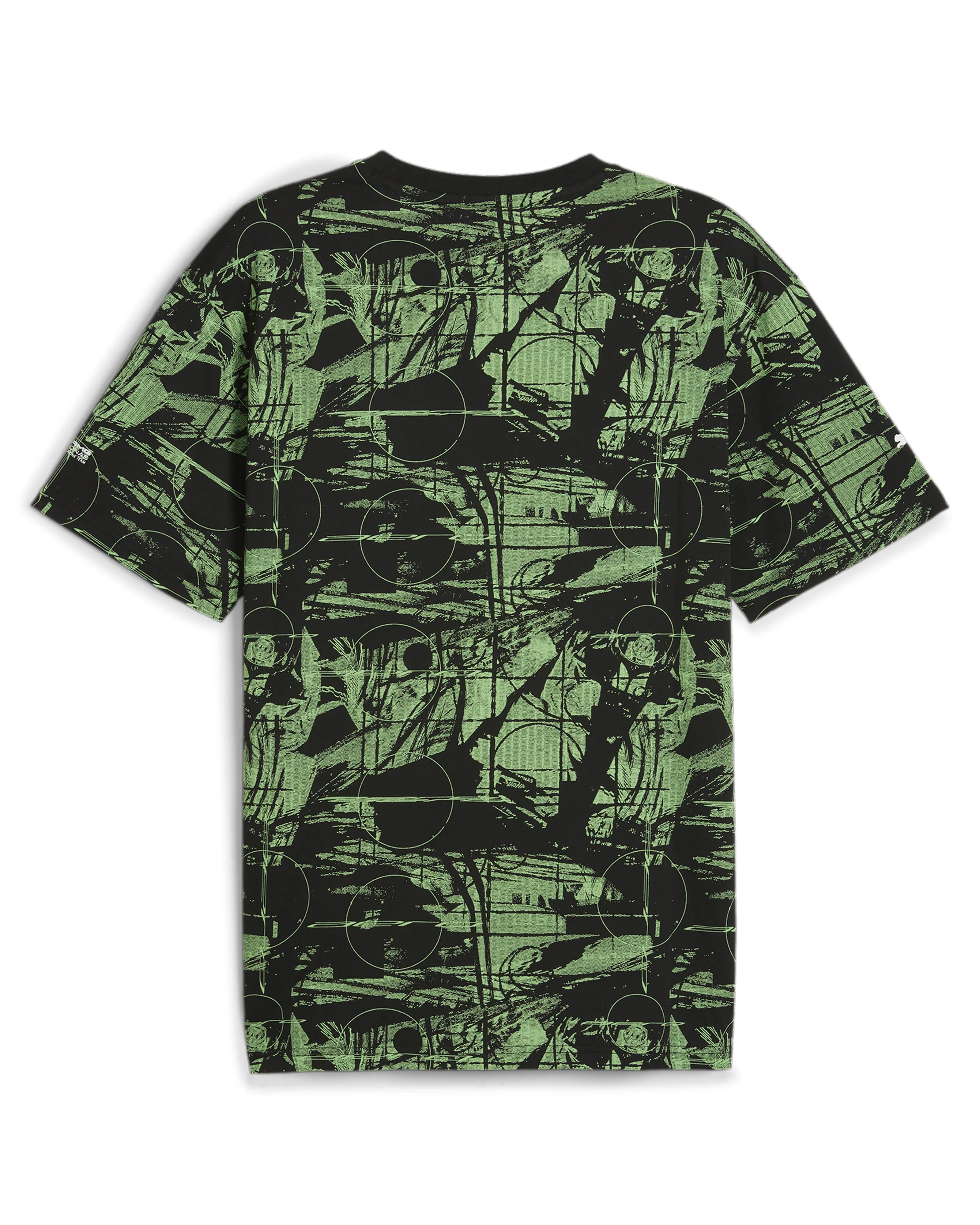 Mens Puma Statement AOP Tee Black