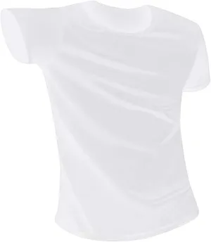 Men's T-Shirts, Anti-Dirty Waterproof Solid Color Men T Shirt Soft Short Sleeve Quick Dry Top White L
