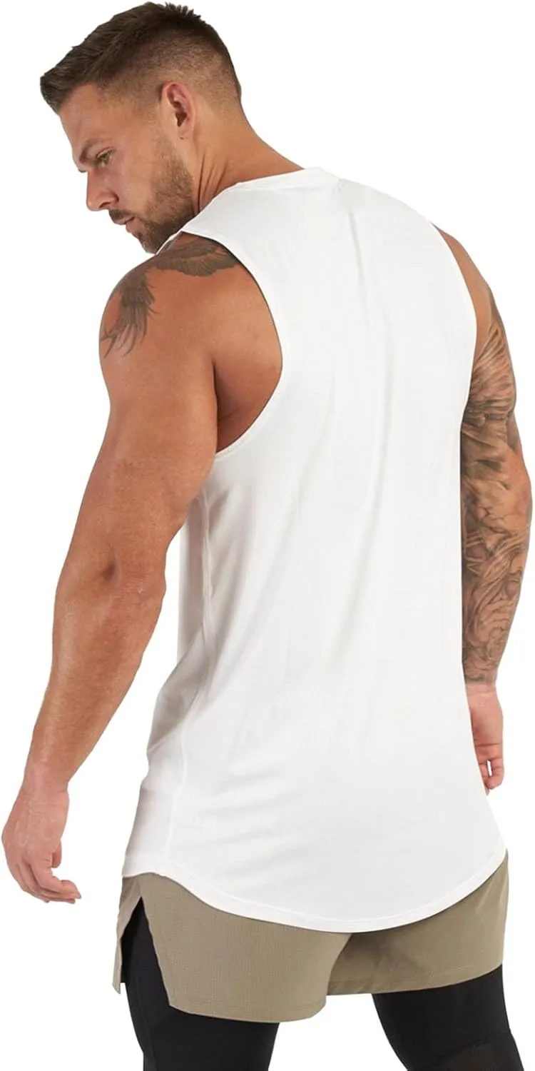 Mens Tank Top Quick Dry Sleeveless T Shirts Gym Workout Athletic Muscle Tops Summer Beach Casual Basic Size M to 3XL