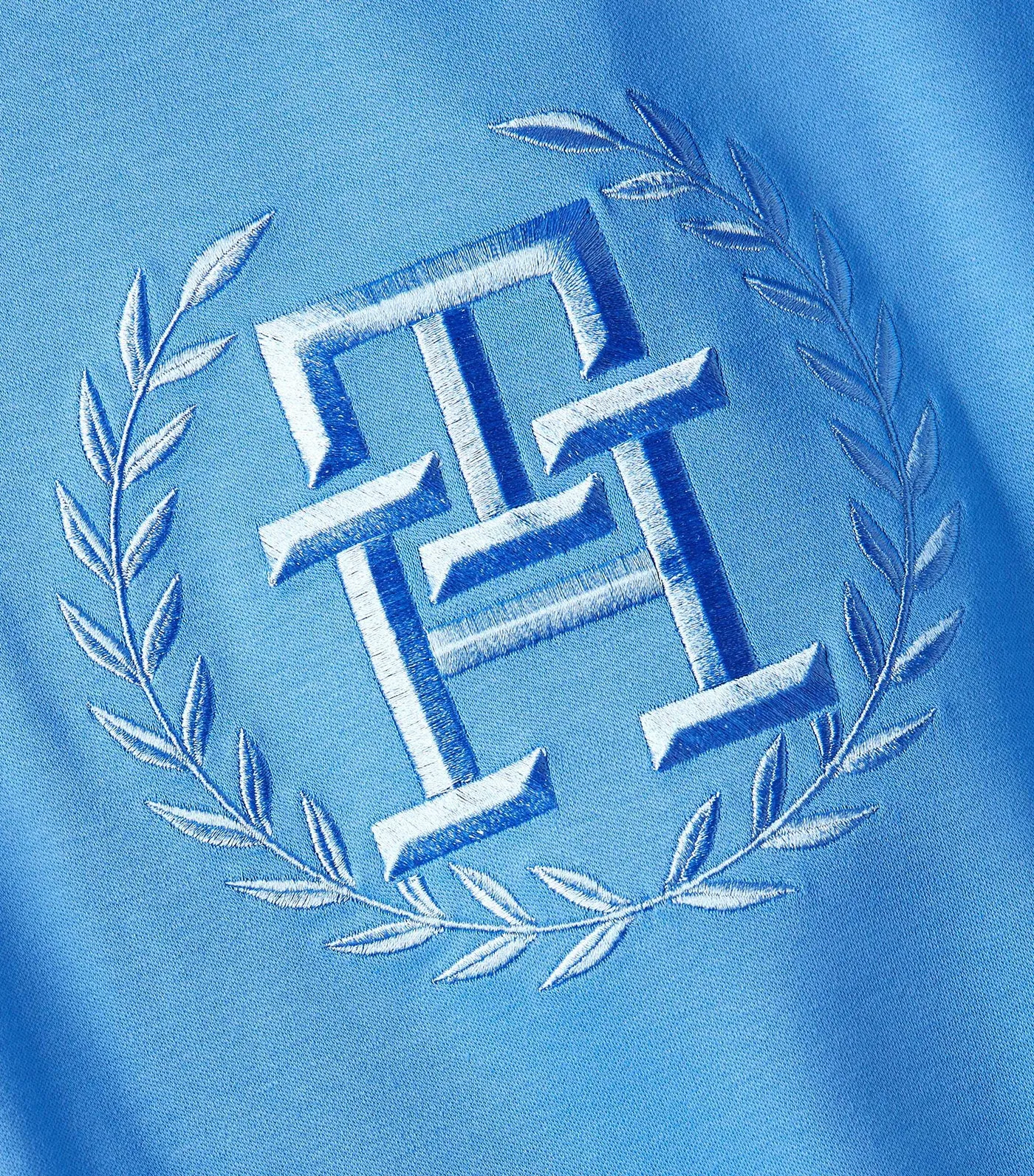 Men's Tonal Laurel Embroidery Tee Blue Spell
