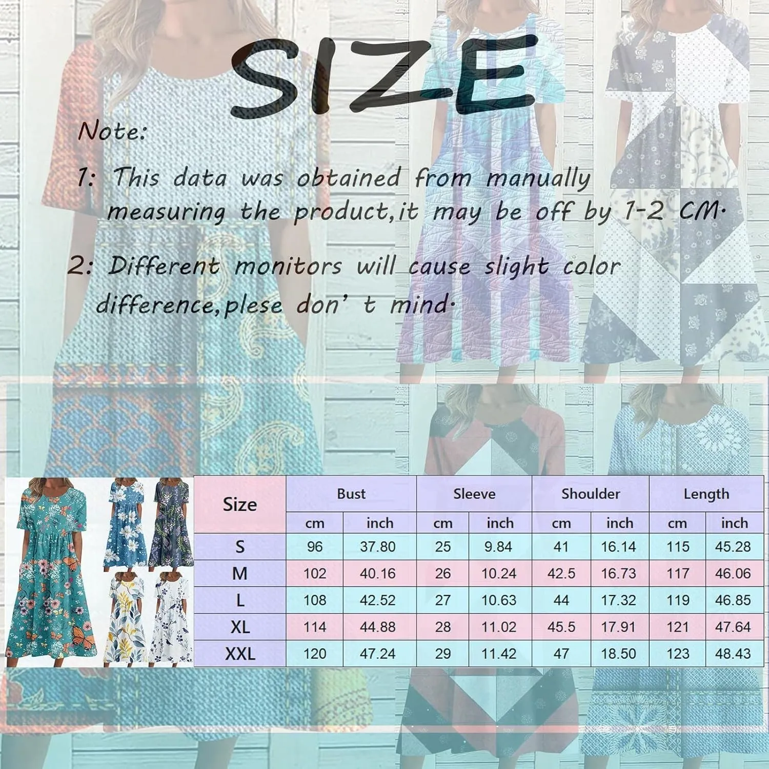 Midi Dresses for Women 2024 Summer Casual Short Sleeve T Shirts Dress Boho Beach Vacation Floral Print Cute Sundress