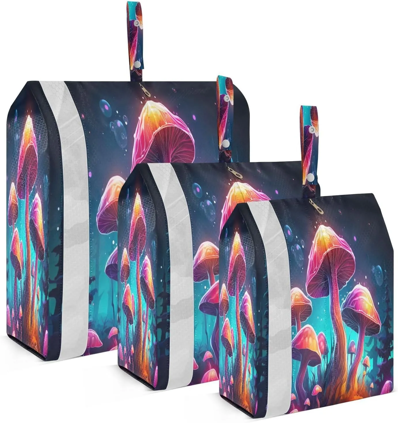 Mushroom Fall Packing Cubes for Travel 3 Set Packing Cubes Large Luggage Organizer Bags for Travel Accessories