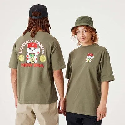 NEW ERA LUCKY PAWS CHARACTER GRAPHIC OVER-SIZED TEE