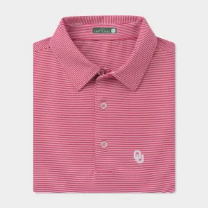Oklahoma Pinstripe Performance Polo