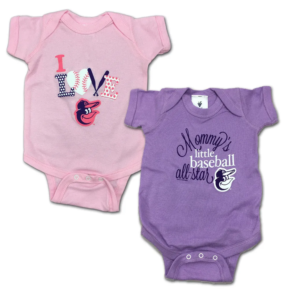 Orioles Mommy's Little Baseball Allstar 2-Pack