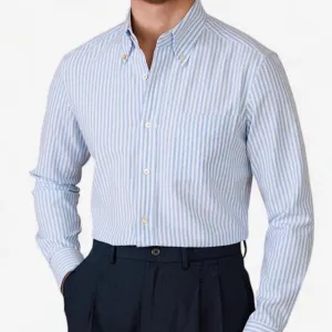 Oxford style casual cotton shirt
