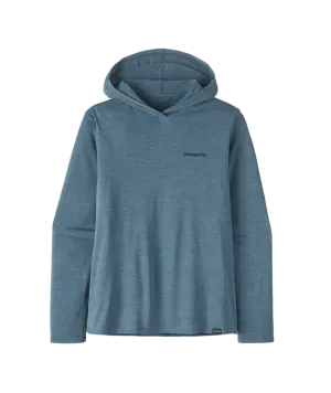 Patagonia Cap Cool Daily Graphic Hooded L/S Shirt-Boardshort Logo: Utility Blue X-Dye