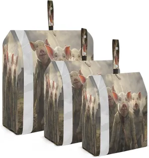 Pig Packing Cubes for Travel 3 Set Travel Organizer Bags Luggage Organizer Bags for Travel