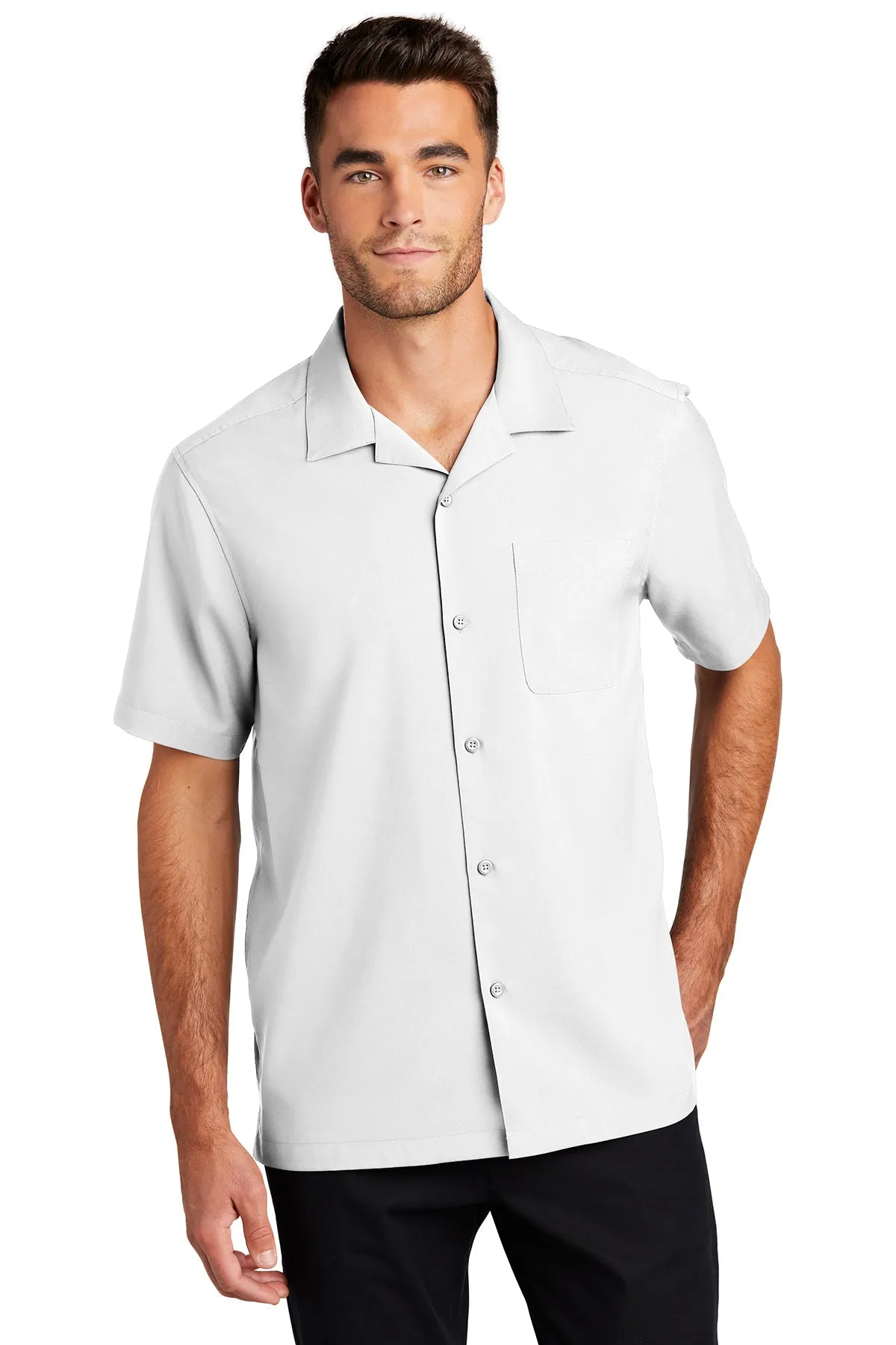 Port Authority Short Sleeve Performance Custom Shirts, White