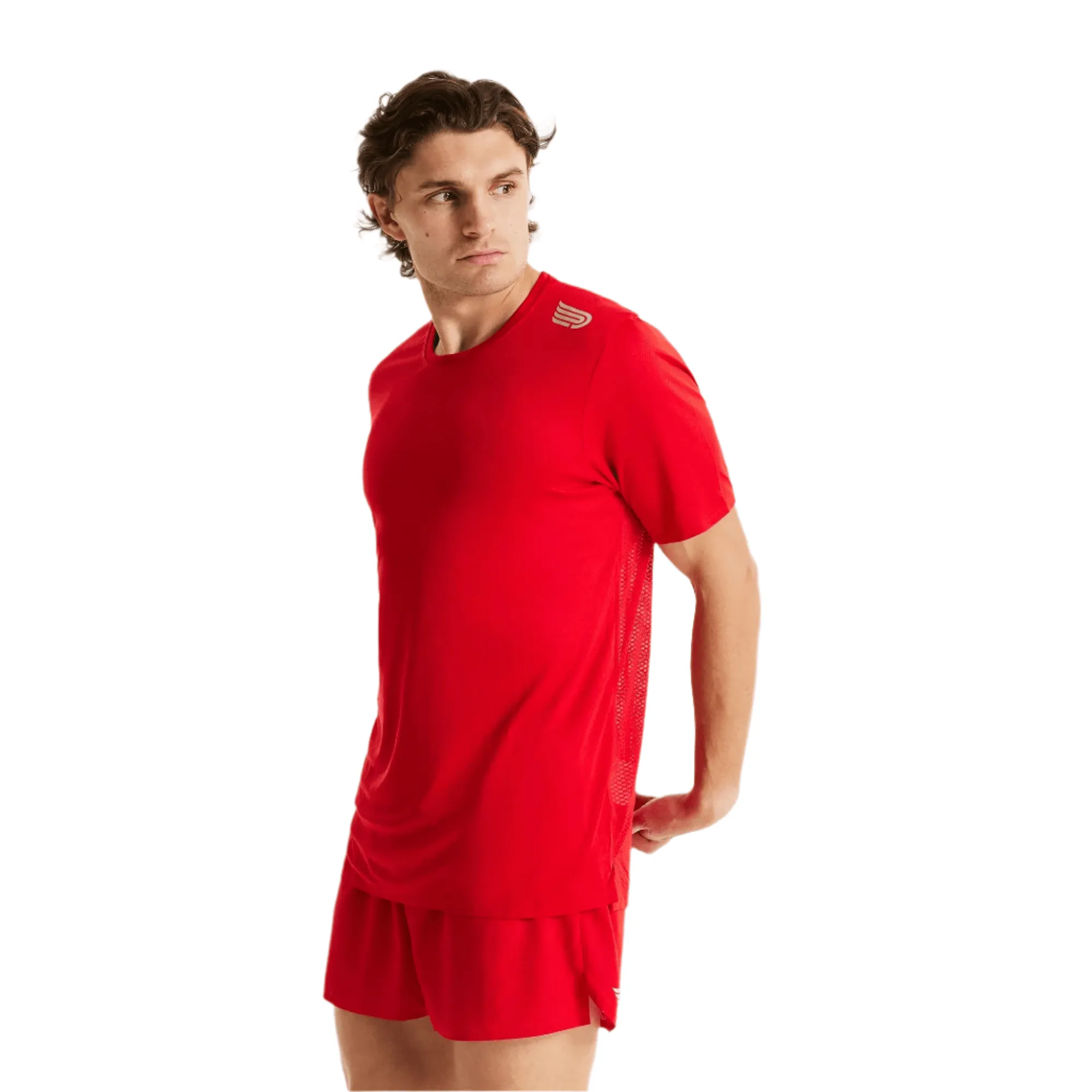 Pressio Men's Elite Short Sleeved Top in Flame Red SS24