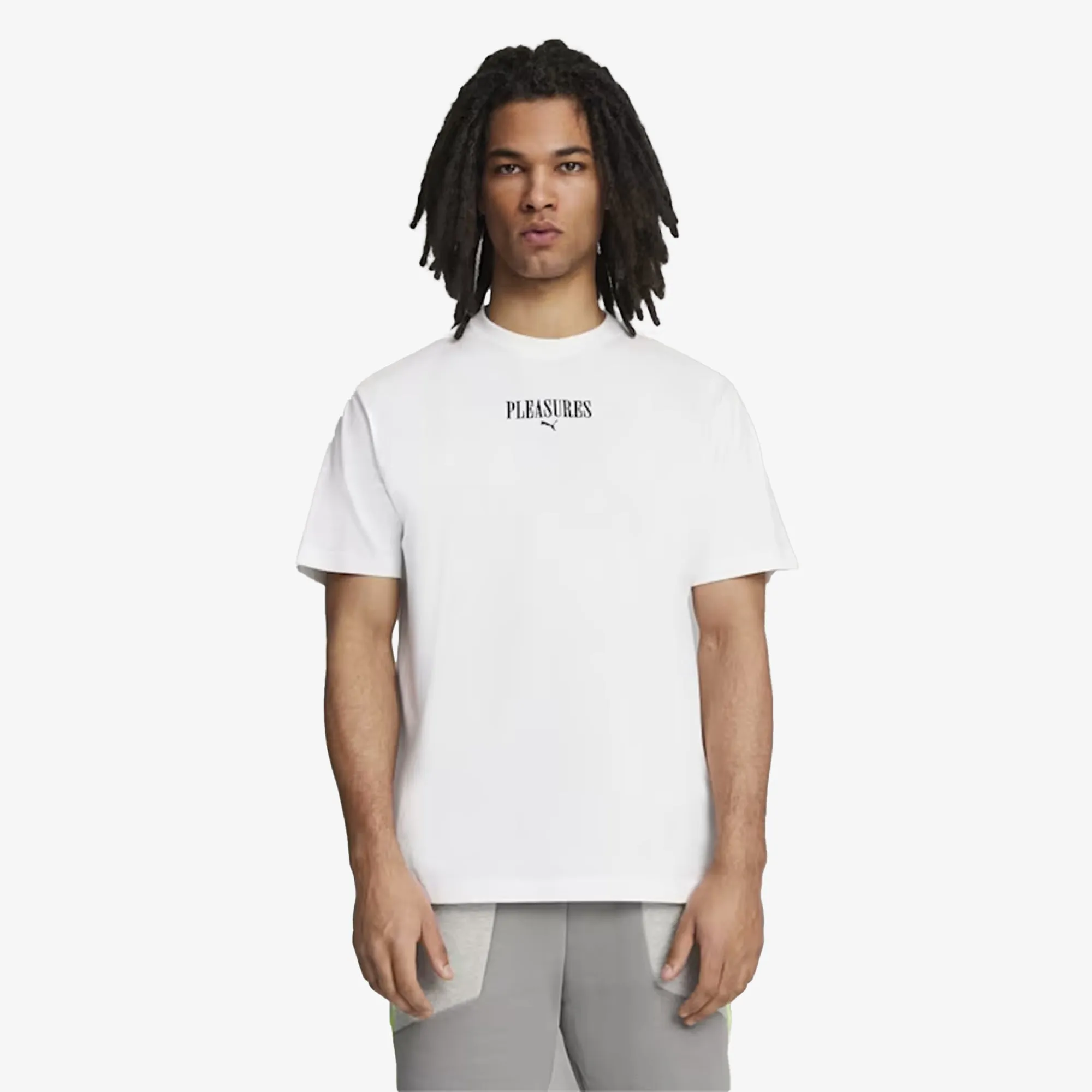 Puma | x PLEASURES GRAPHIC TEE  { WHITE