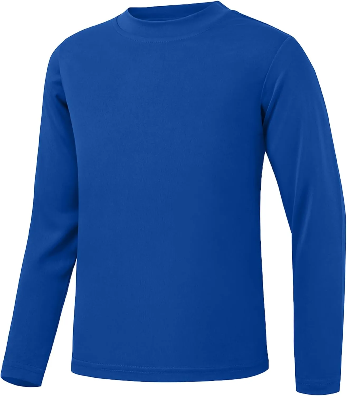 QBK 4T to Youth Neon Shirt Kids UPF 50  Dry Fit Athletic Long Sleeve T Shirts for Boys and Girls-Moisture Wicking Rash Guard