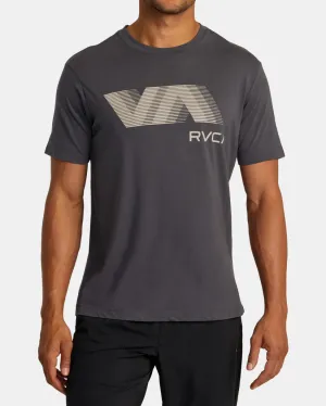 RVCA VA BLUR TEE - SLATE