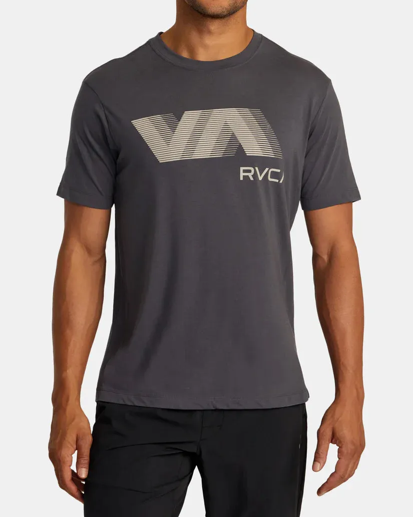 RVCA VA BLUR TEE - SLATE