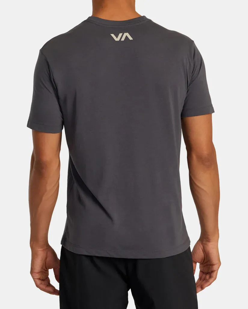 RVCA VA BLUR TEE - SLATE