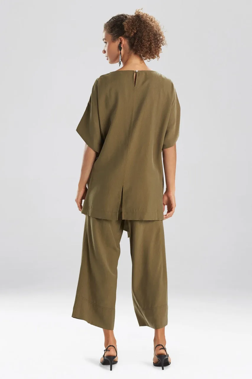 Sanded Twill Caftan Top