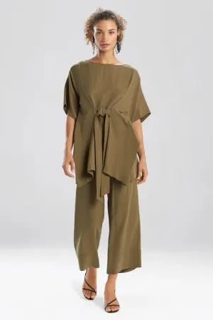 Sanded Twill Caftan Top