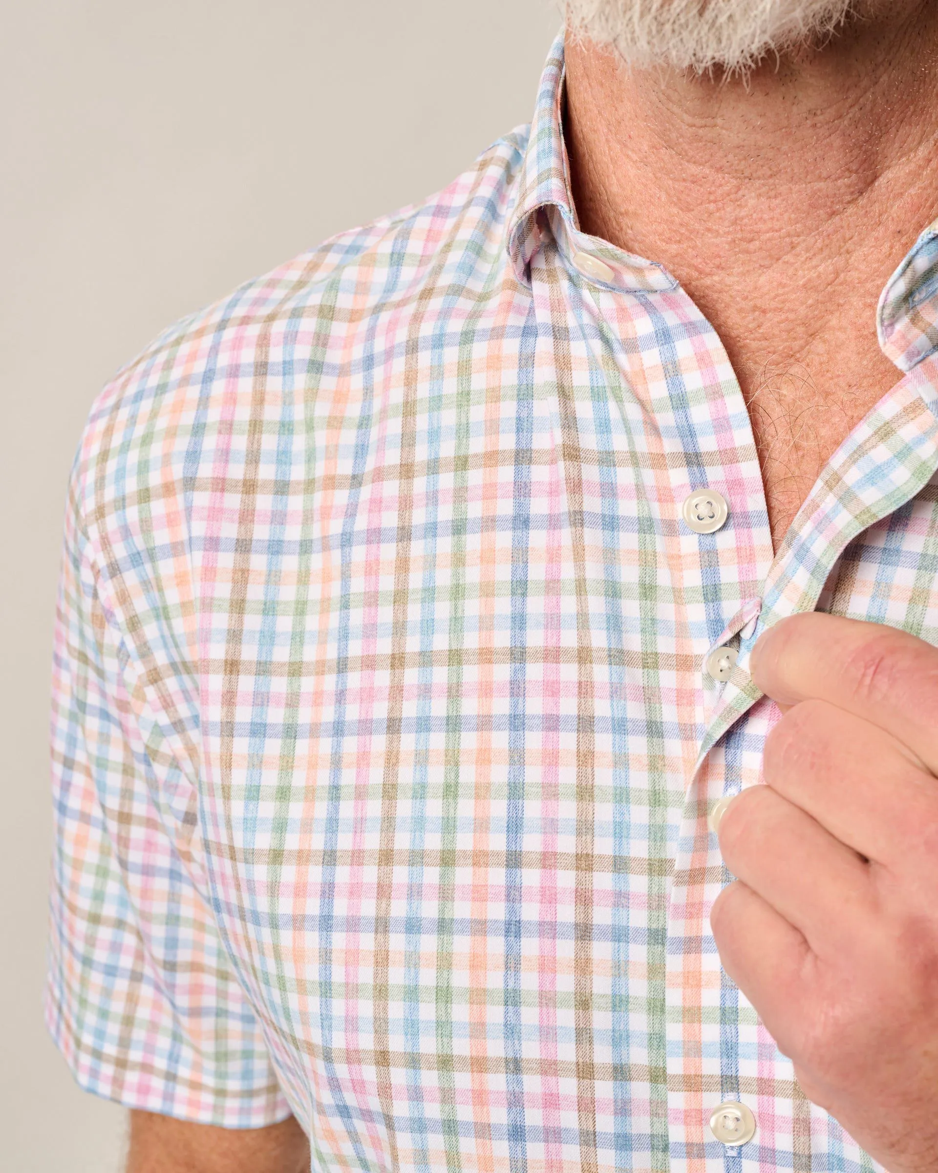 Short Sleeve Performance Button Down Shirt - Kyler