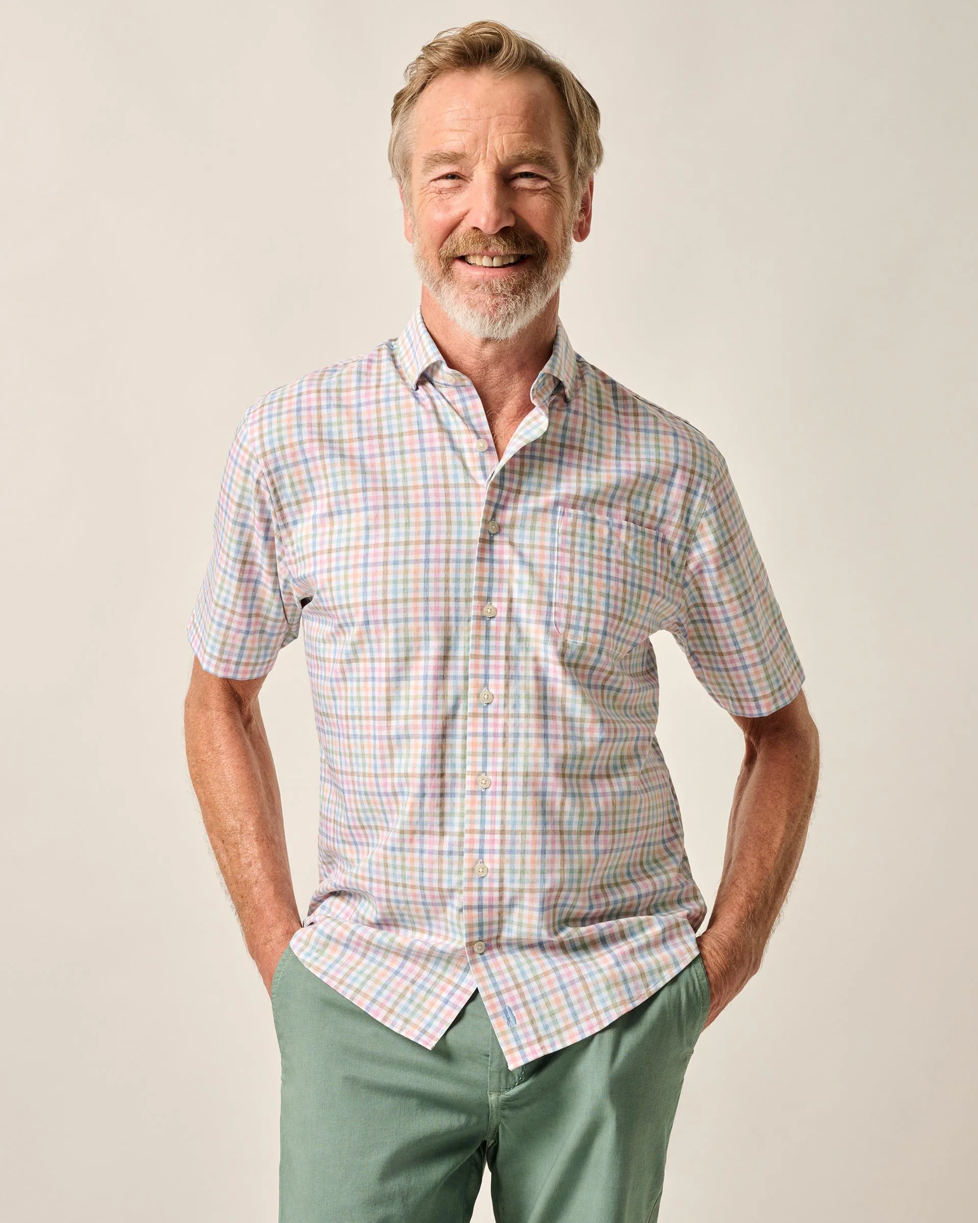 Short Sleeve Performance Button Down Shirt - Kyler
