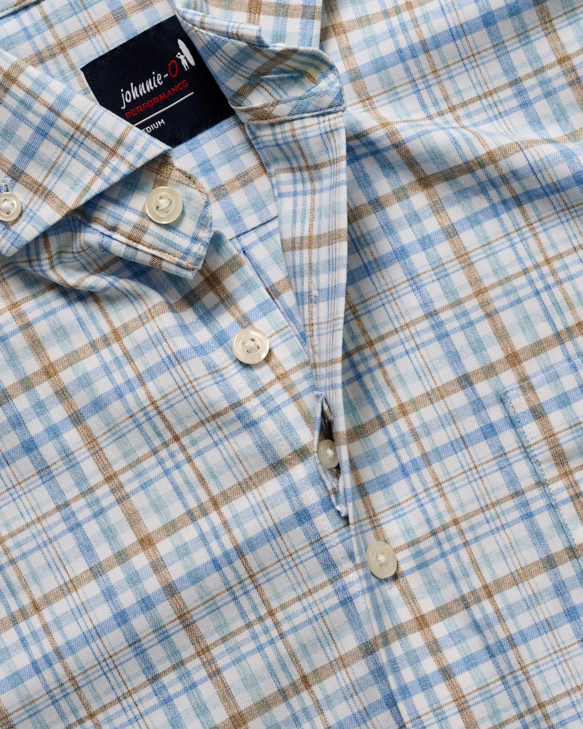 Short Sleeve Performance Button Down Shirt - Macks