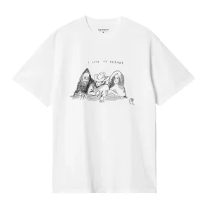 S/S PEPE FRIENDS T-SHIRT WHITE / BLACK