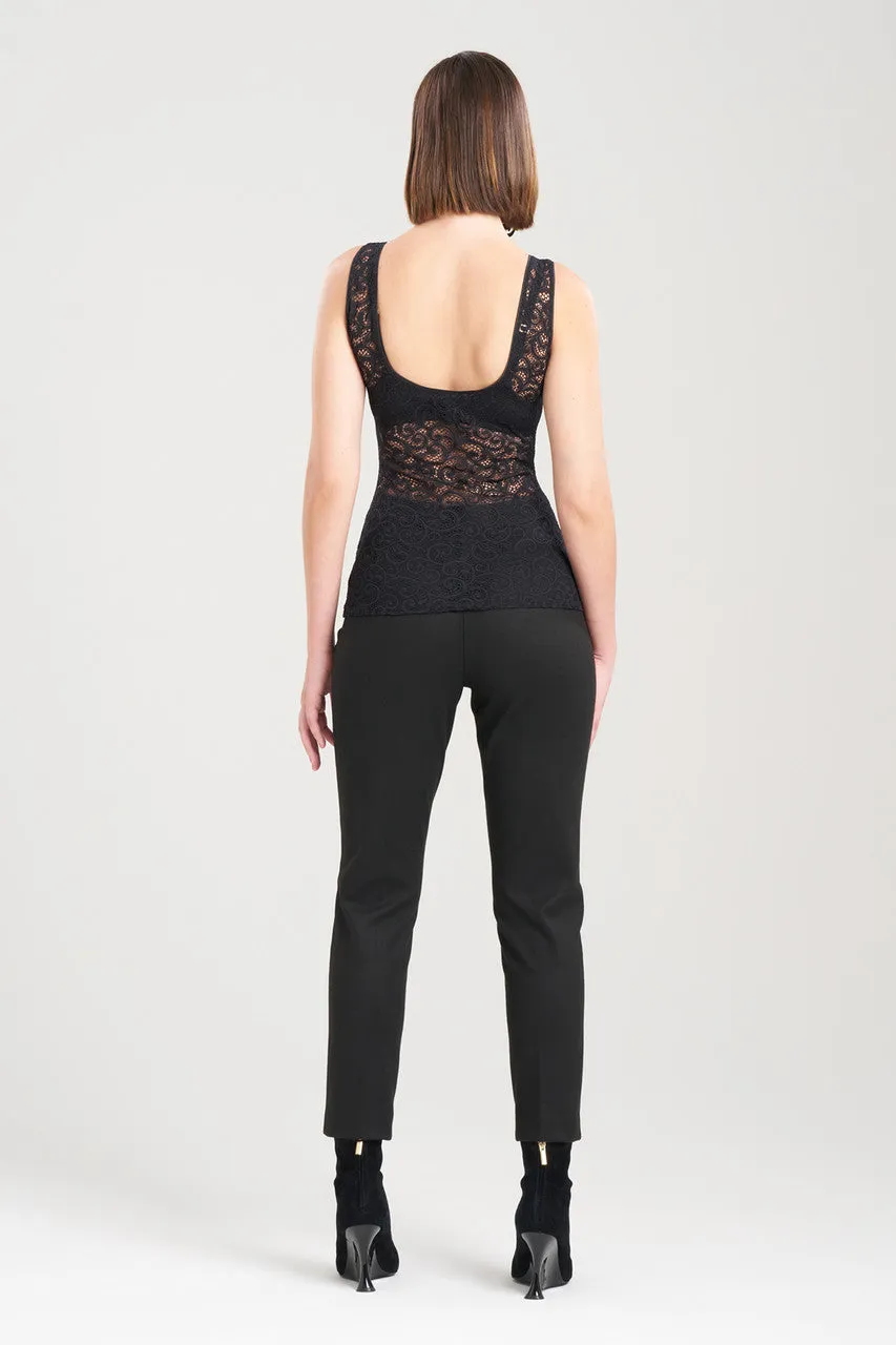 Stretch Scroll Lace Tank