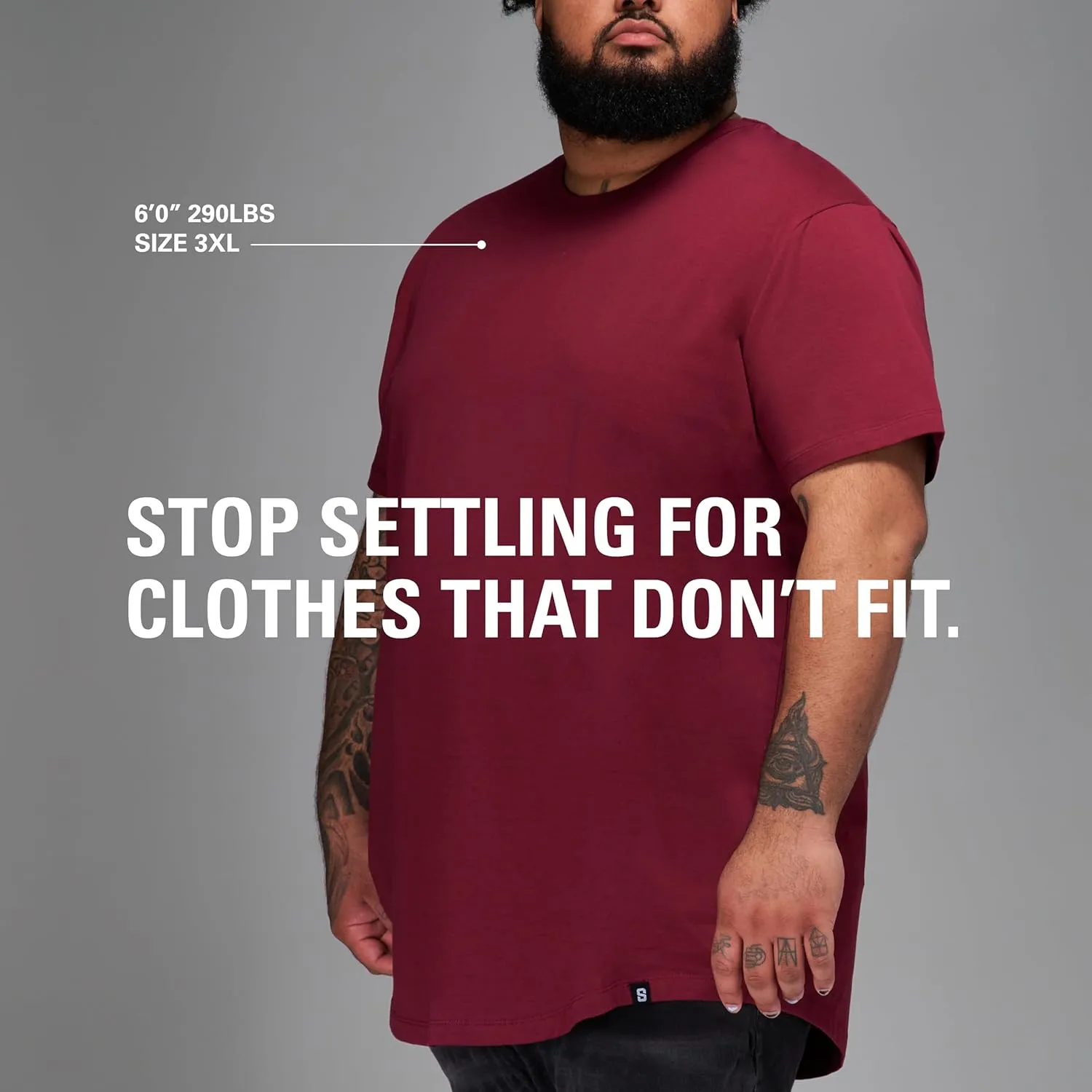 STRONGSIZE Men's Big and Tall Shirts  Stretch T-Shirt for Casual Wear (Available in Longer and Regular Length)