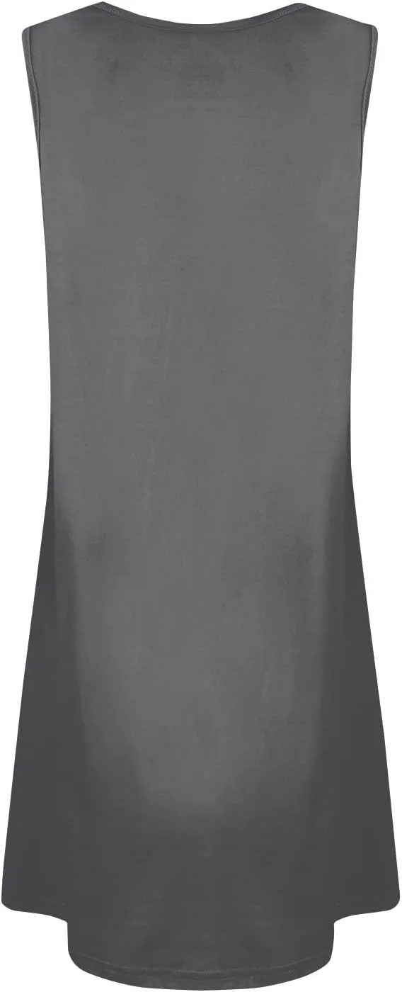 Sundresses for Women 2025 Vacation Boho Floral Beach Dress T-Shirts Tank Dresses with Pockets Swimsuit Cover Ups