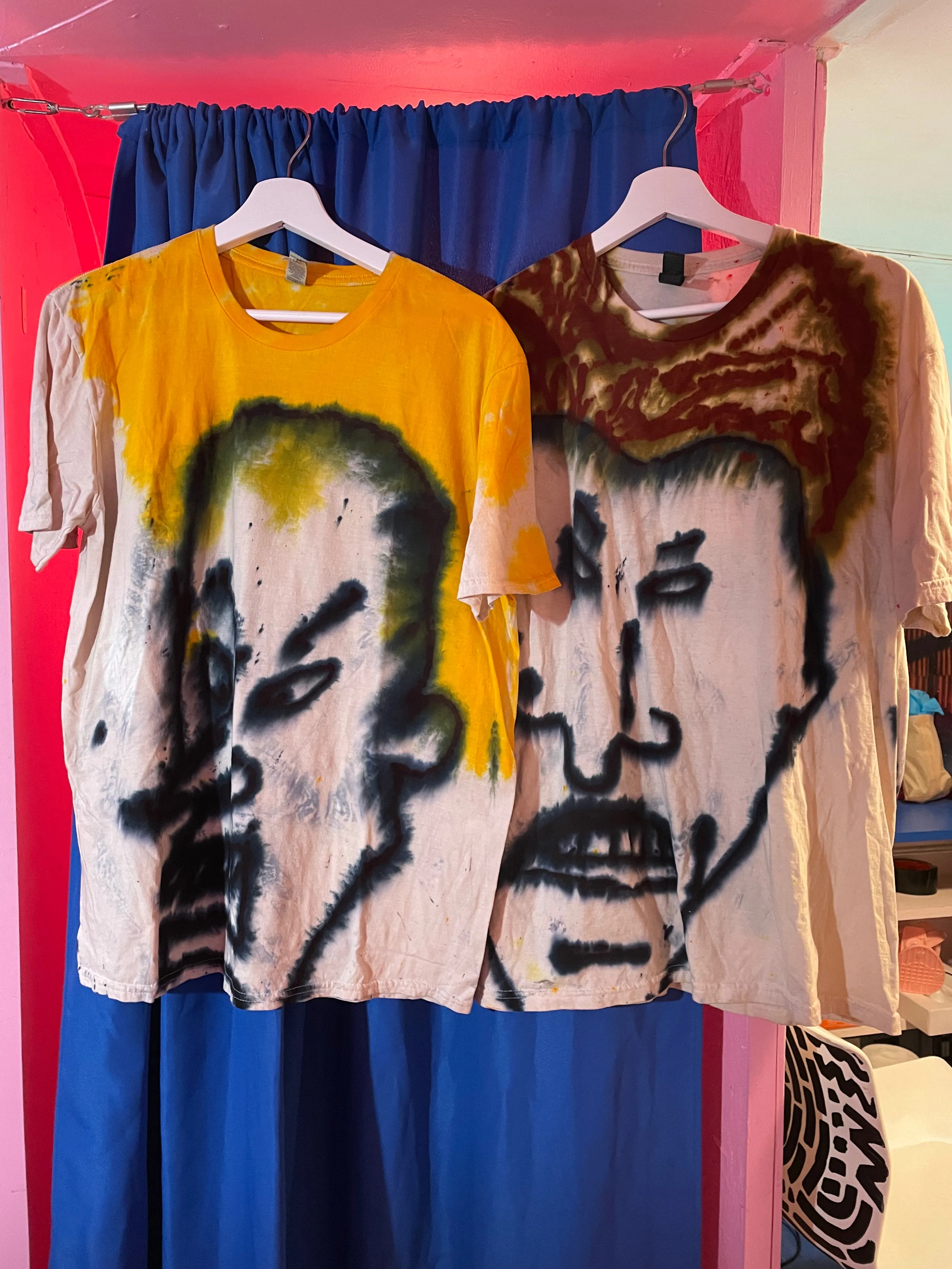 Tie-dye shirts