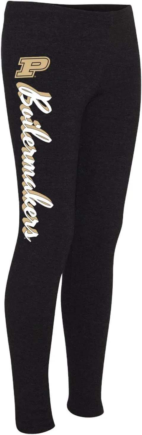 UGP Campus Apparel NCAA Mascot Script Leggings,Women's Blue Skinny Flat Front Stretchable Football Leggings,Size M(Waist 30)