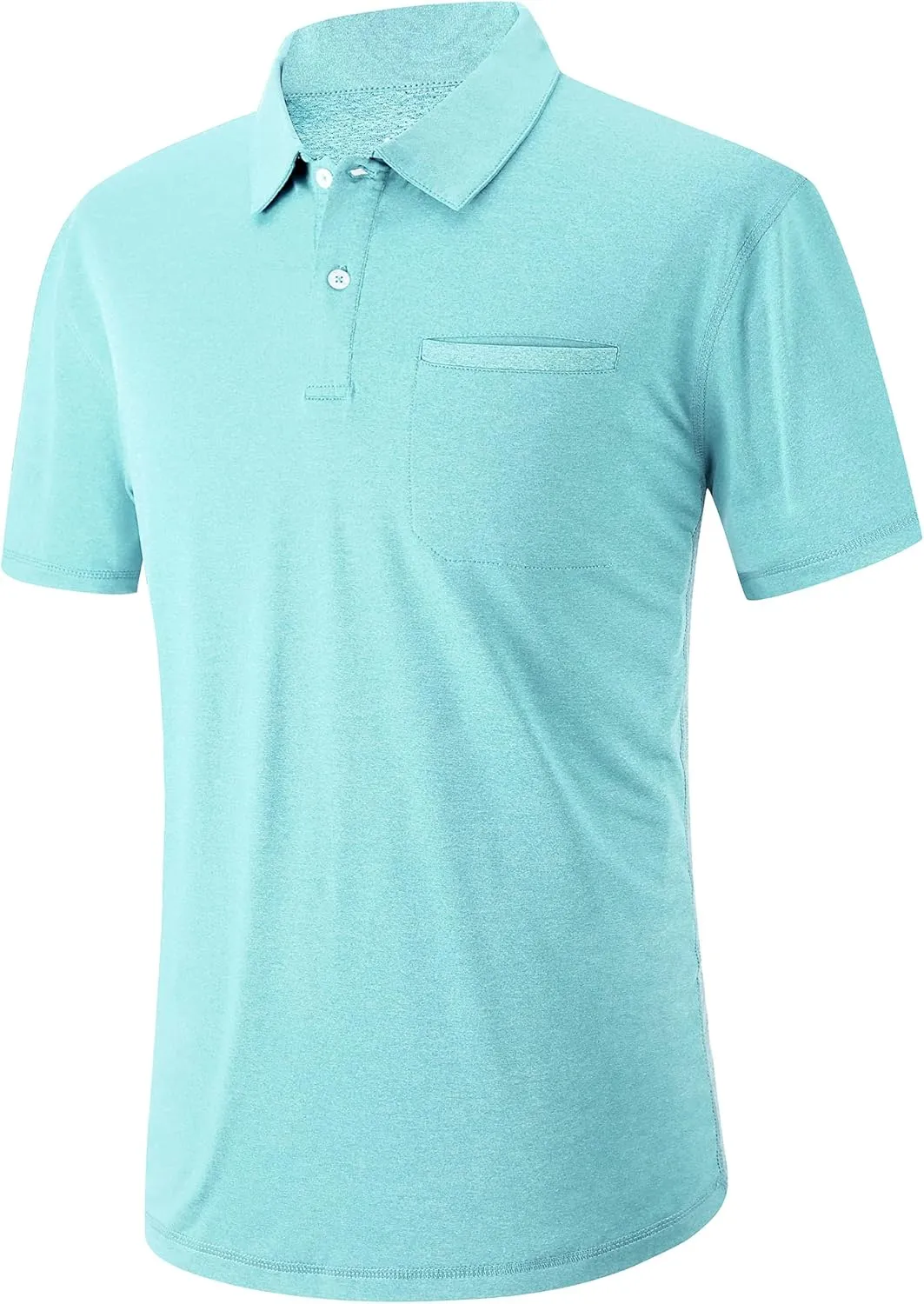 V VALANCH Men's Polo Shirts Sport Casual Short Sleeve Golf Polo Moisture Wicking Collared Tennis T-Shirt