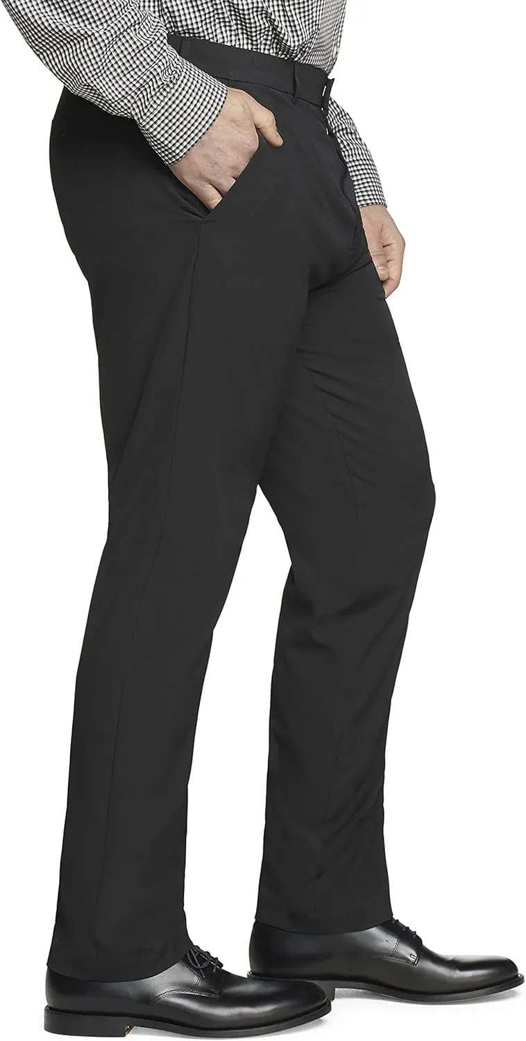 Van Heusen Men's Big and Tall Stain Shield Stretch Straight Fit Flat Front Dress Pant
