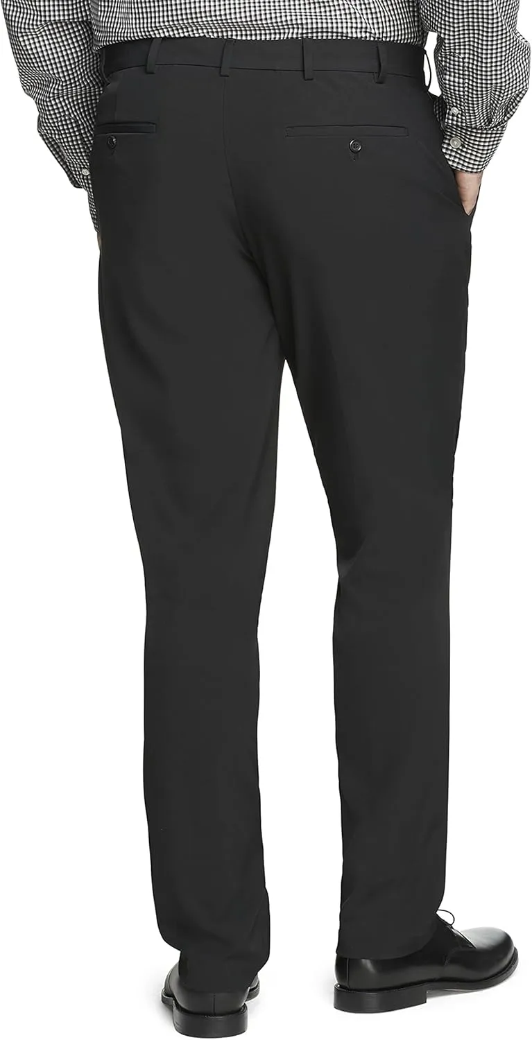 Van Heusen Men's Big and Tall Stain Shield Stretch Straight Fit Flat Front Dress Pant