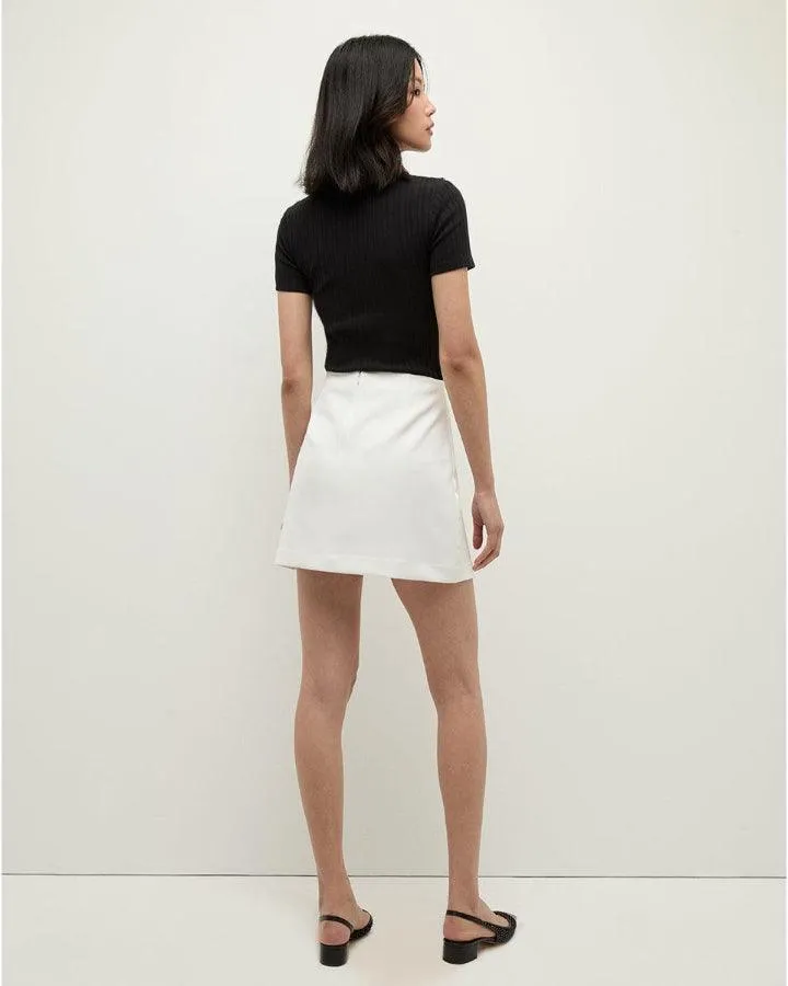 Veronica Beard Draya Rhinestone Button Tee