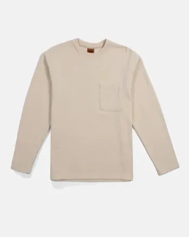 Vintage Waffle Ls Tee in Natural