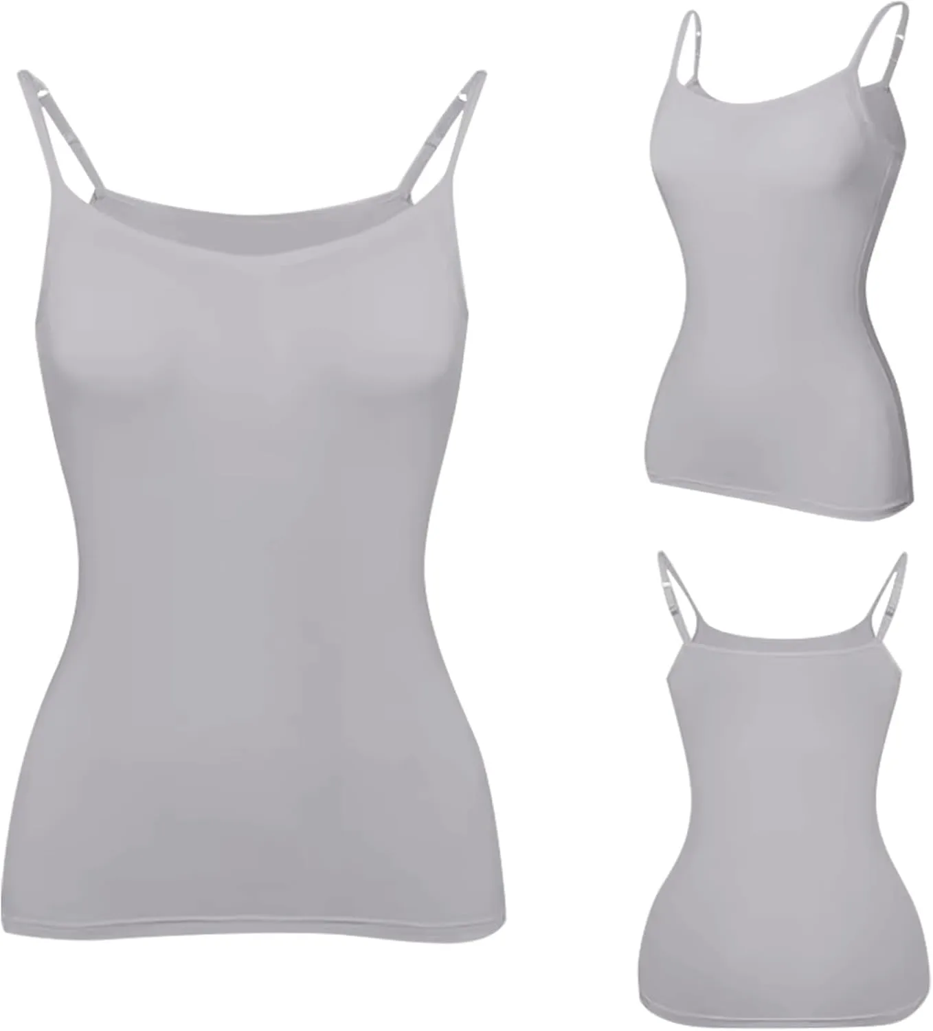 Women's Bra Camisole Tops Adjustable Spaghetti Strap Cami Tank Yoga Sports T-Shirts Athletic Outside with Chest Pad