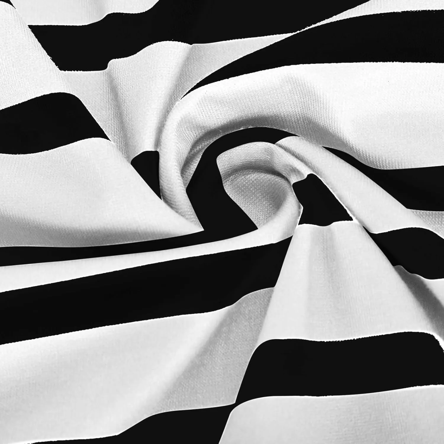 Womens Casual Fall Dresses Striped Print Ruffle Hem Short Dresses Loose Fitting Round Neck Mini Dresses with Pockets