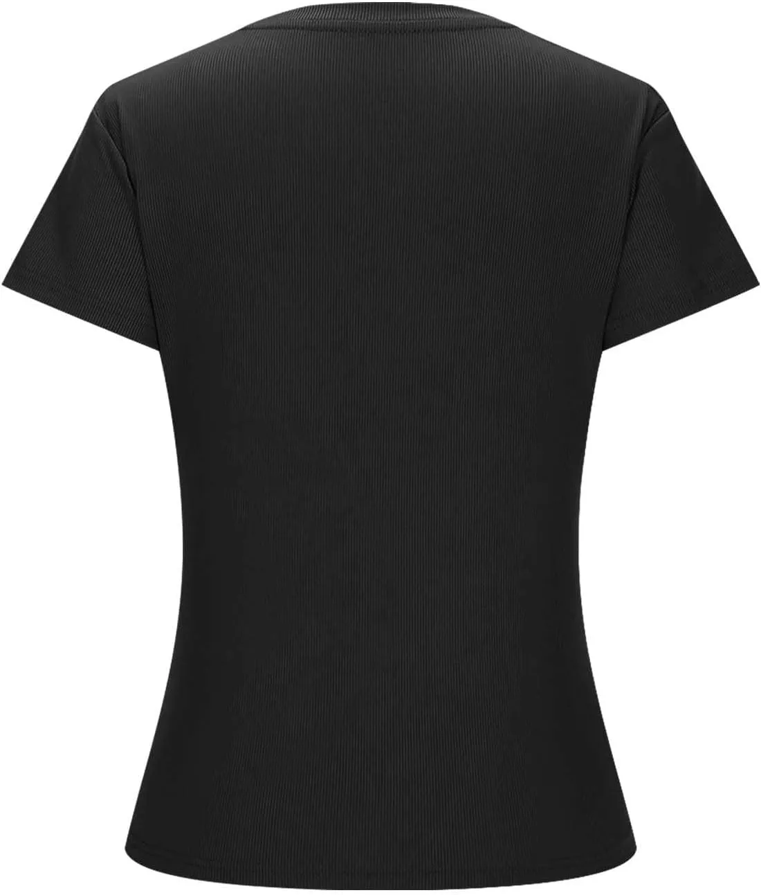 Womens Casual Tops Going Out Crop T Shirts Slim Fit Short Sleeve Crew Neck Tight Blouses Girls Summer Trendy Tunic