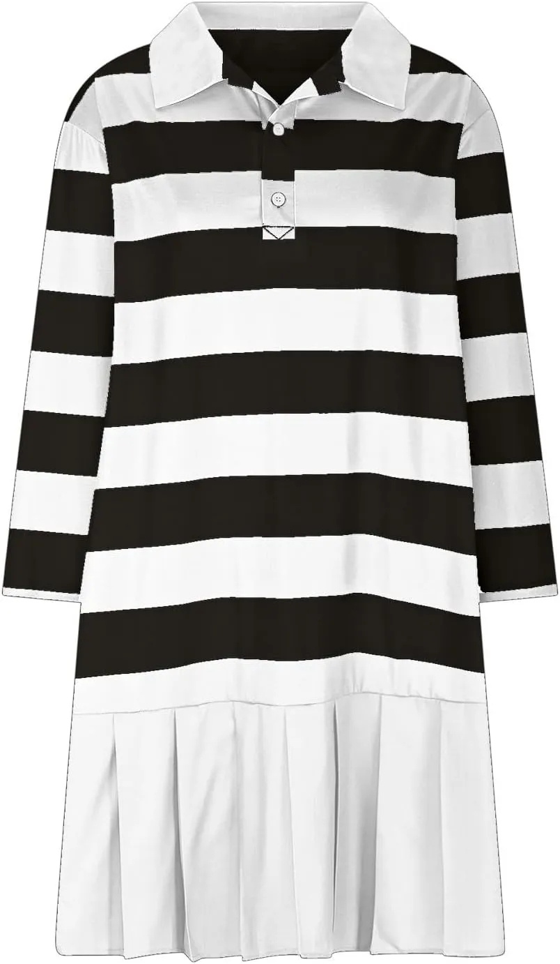 Womens Oversize Fall Sweatshirt Dresses Long Sleeve Lapel mini Dresses Ruched Loose Fitting Pleated Shirt Dresses