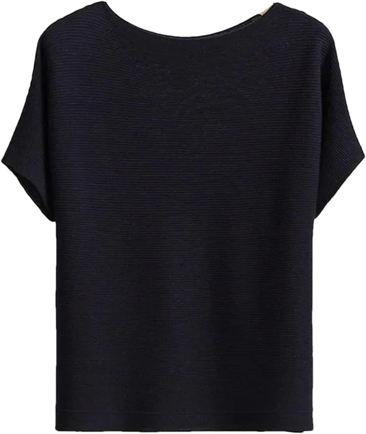 Women's Summer Knitted T-Shirts Short Sleeved Loose T Shirt Tops Silk Satin Camisole Tank Tops