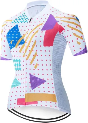 Women's Summer Sport T-Shirts Quick Dry Bicycle Riding Clothing Sun Protection Mountain Bike Riding Tops with Rear Pockets