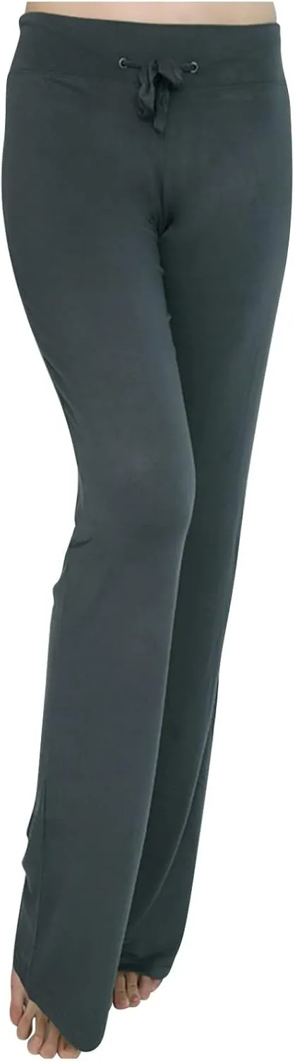 Women's Wide Leg Yoga Pants High Waist Drawstring Tummy Control Trousers Comfy Lounge Flare Pant Workout Leggings