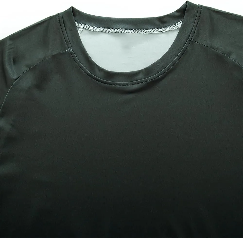YIBIMOTTO Men's Running T-shirts Long Sleeve Shirt Quick Dry Cooling Sweatshirts UV Protection Fishing Tops